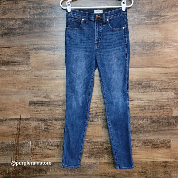 Madewell Jeans 27 Skinny 10" High Rise Danny Wash G7391 Tummy Control Stretch - Picture 1 of 13